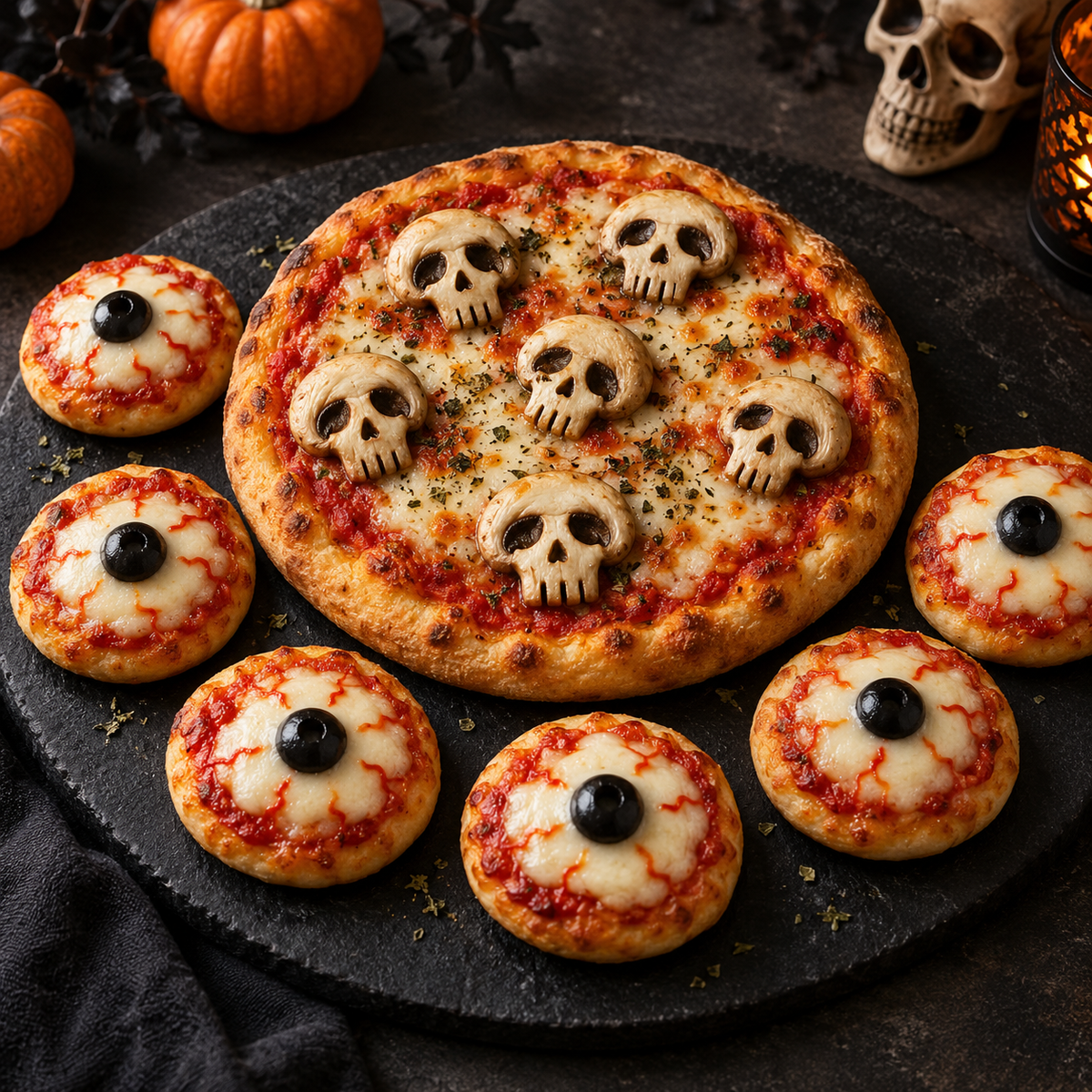 Día 4 · Jueves 8 Oct · Pizzas monstruosas de Halloween | Clase para pequeños pizzeros
