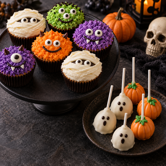 Día 3 · Miércoles 7 Oct · Cupcakes monstruosos y cake pops fantasma | Taller infantil de Halloween